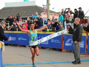 Daniel Tapia at the Finish Line - 2018 Monterey Bay Half Marathon Wrap Up